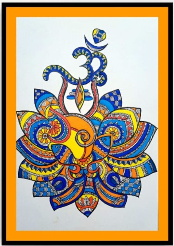 Madhubani painting - geetanjali - 01