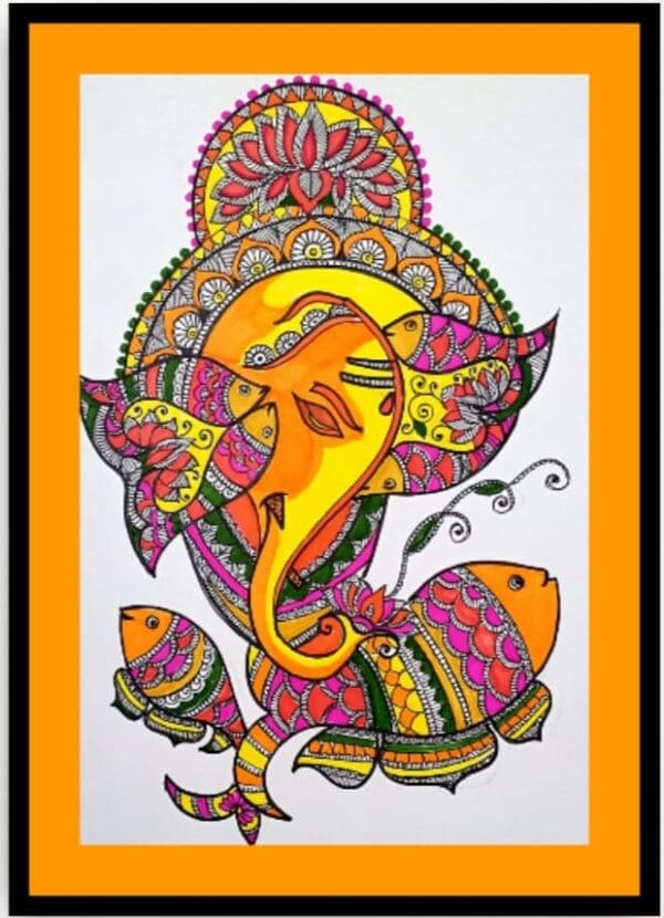 Madhubani painting - geetanjali - 04