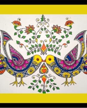 Madhubani painting - geetanjali - 17