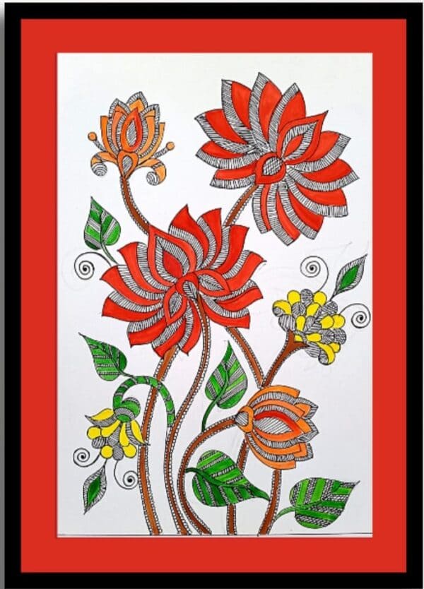 Madhubani painting - geetanjali - 21