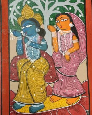 Radha Krishna Kalighat Art Mousumi Chitrakar 08