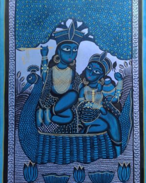 Radha Krishna Kalighat Pat Art Rahman Chitrakar 01