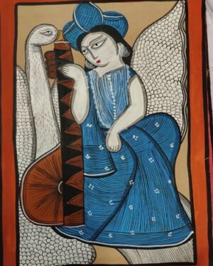 Saraswati Kalighat Art Mousumi Chitrakar 01