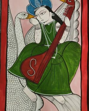 Saraswati Kalighat Art Mousumi Chitrakar 06