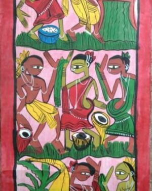 Tribal Dance Painting Patua Art Yarul Chitrakar 04