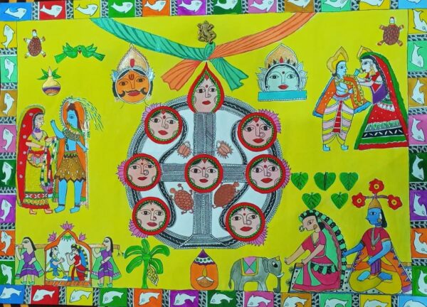 Kohbar - Madhubani painting - Ashish - 03