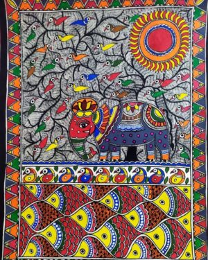 Panchtatva - Madhubani painting - Avdhesh Kumar - 04