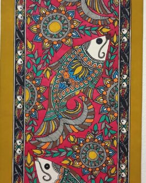 Fishes - Madhubani painting - Kanchan - 04