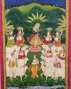 Gopashtami Leela - Pichwai painting - Rohil - 08