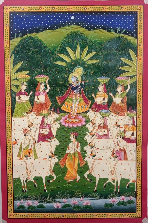 Gopashtami Leela - Pichwai painting - Rohil - 08