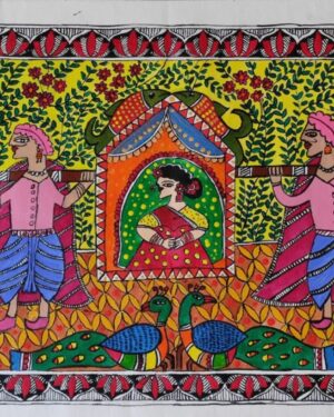 Doli kahar - Madhubani painting - Amrita Kumari - 05