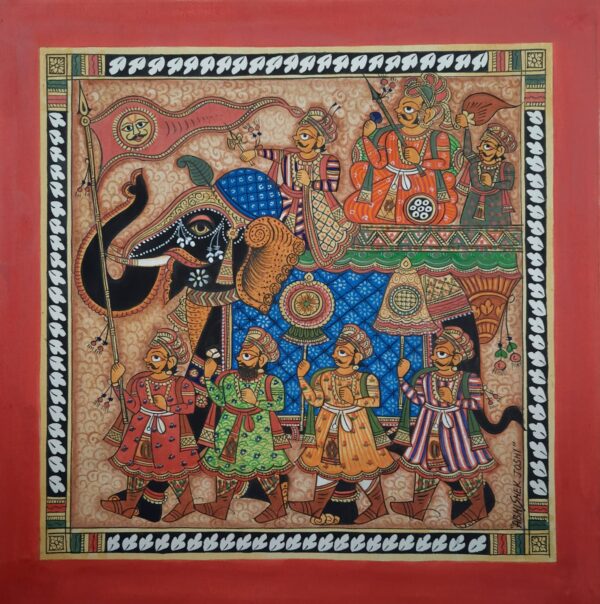 Royal Ride - Phad painting - Abishek Joshi - 45