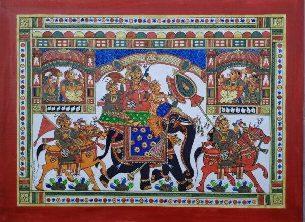 Royal Ride - Phad painting - Abishek Joshi - 47