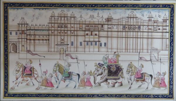 Sawari - Rajasthani Miniature - Charu Singh - 01