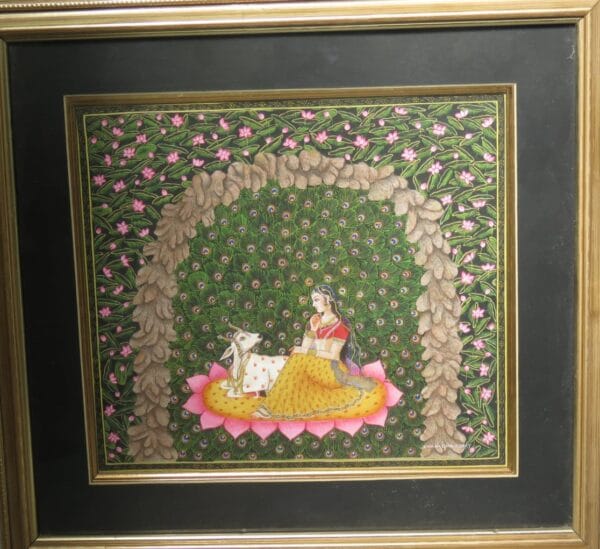 Radha - Rajasthani Miniature - Charu Singh - 02