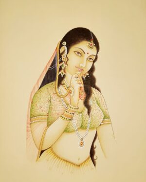 Rajasthani Lady - Rajasthani Miniature - Suresh Sharma - 03