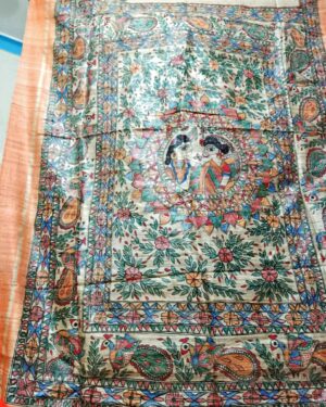 Silk Saree Madhubani Painting Sangita Kumari 02