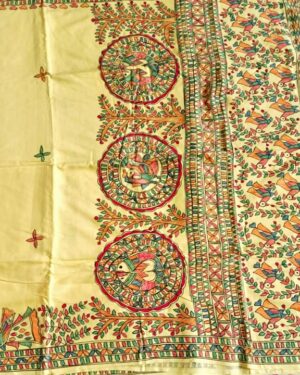 Silk Saree Madhubani Painting Sangita Kumari 04