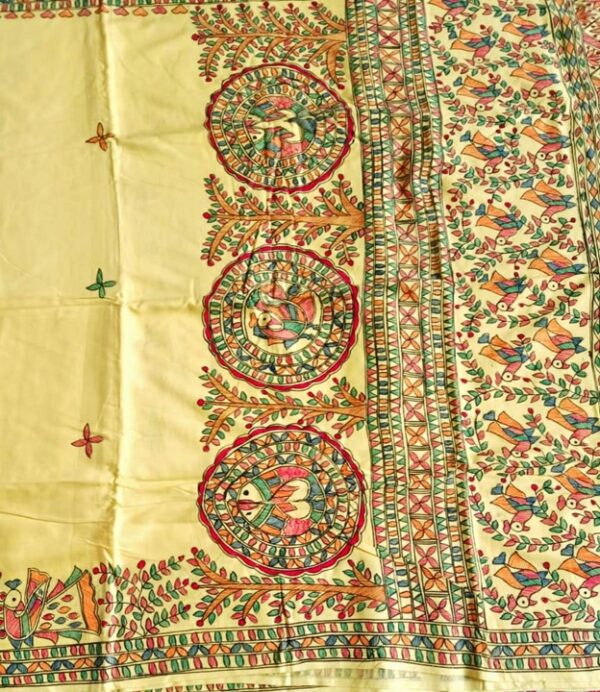 Silk Saree Madhubani Painting Sangita Kumari 04