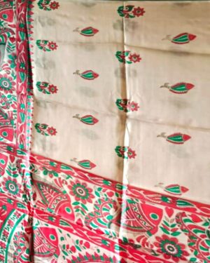 Silk Saree Madhubani Painting Sangita Kumari 05