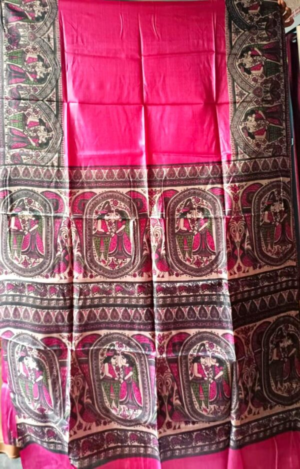 Silk Saree Madhubani Painting Sangita Kumari 06