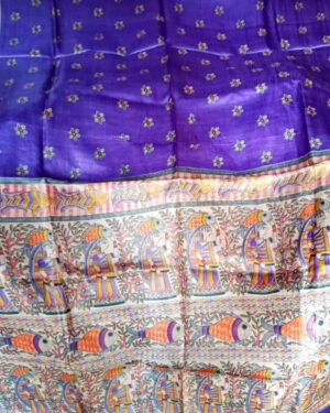 Silk Saree Madhubani Painting Sangita Kumari 08