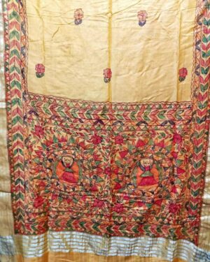 Silk Saree Madhubani Painting Sangita Kumari 09