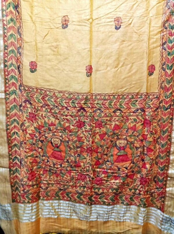 Silk Saree Madhubani Painting Sangita Kumari 09