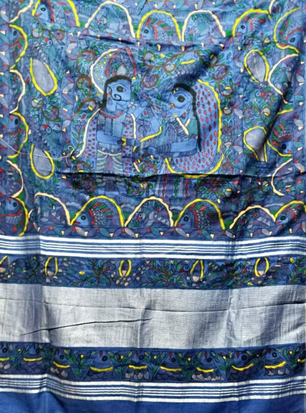 Silk Saree Madhubani Painting Sangita Kumari 11