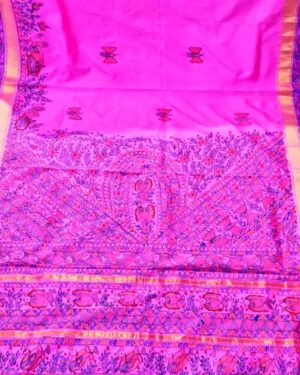 Silk Saree Madhubani Painting Sangita Kumari 12