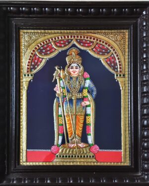 Rajaalankara Murugan - Tanjore painting - Vennila - 01