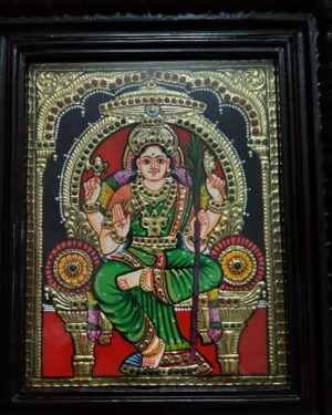 Kamatchi Amman - Tanjore painting - Vennila - 07