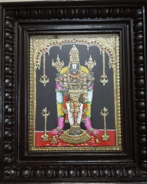 Perumal - Tanjore painting - Vennila - 09