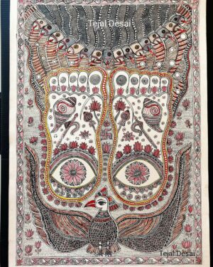 Vishnupada - Madhubani painting - Tejal Desai - 02