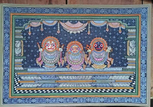 Suna besha God jagannath pattchitra (18"×12")