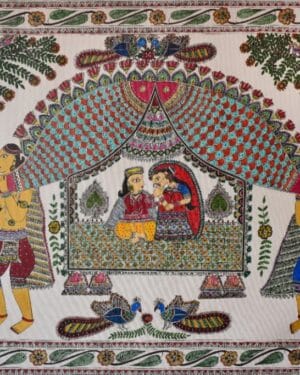 Vidai - Madhubani painting - Indu Mishra - 03