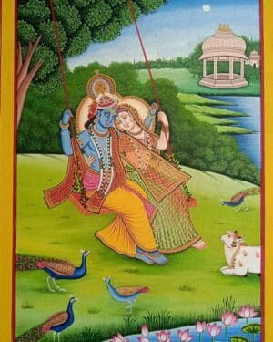 Radha Krishna - Pichwai painting - Daulatram - 18