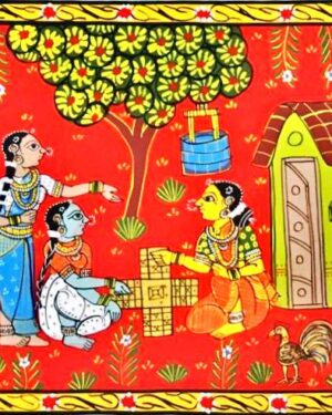 Village Story Cheriyal Scroll Painting Rakesh 10