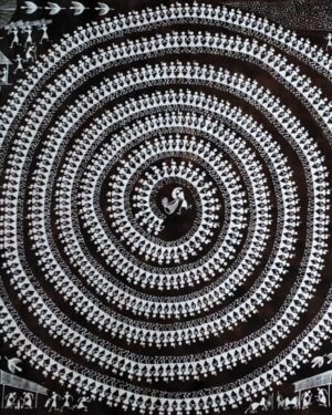 Tarpa Dance - Warli art - Krushna - 02