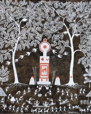 Vaghya God - Warli art - Krushna - 03