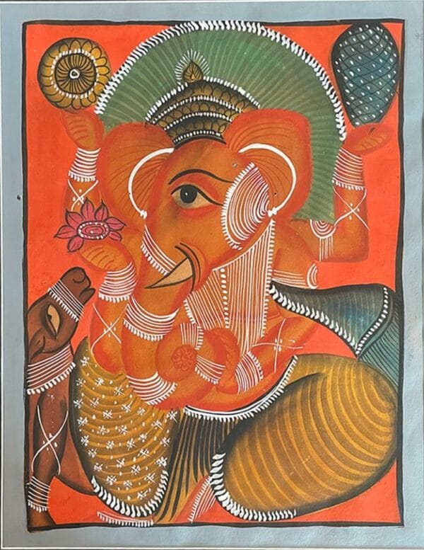 Kalighat painting - Momena Chitrakar - 05