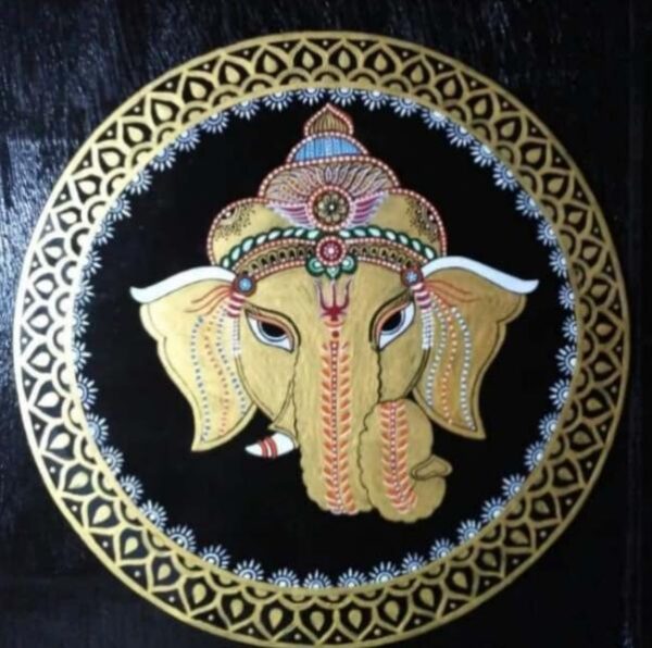 Lord Ganesha Tikuli Art Simpi Kumari 01