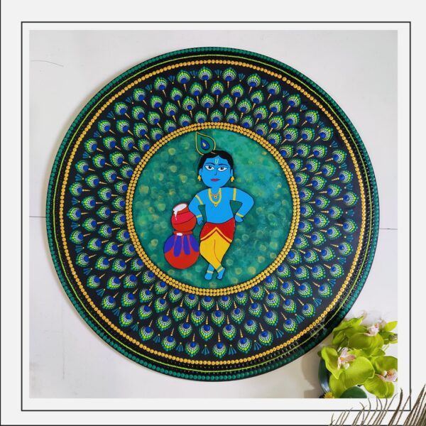 Krishna Wall Hanging - Mandala Art - Nisha - 34