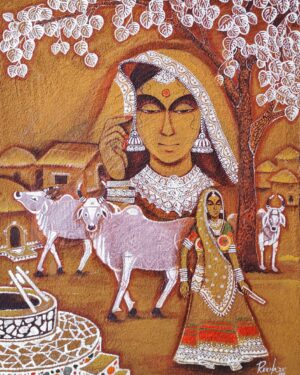 Indian Traditional Culture - Mandana Painting - Rekha Agrawal - 07