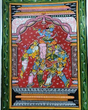 Nav Nari Kunjar - Pattachitra painting - 11