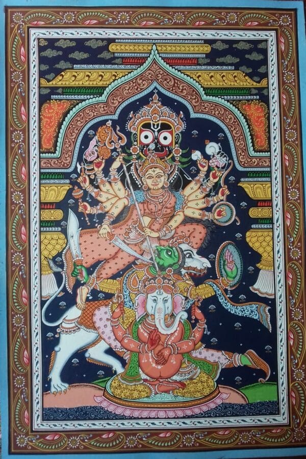 Durga Ma - Pattachitra painting - Manas Kumar - 11