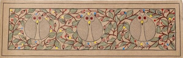 Bird Life - Patua/Pattachitra painting - Momena Chitrakar - 09