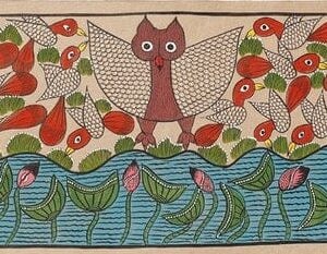 Bird Life - Patua/Pattachitra painting - Momena Chitrakar - 11