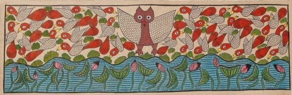 Bird Life - Patua/Pattachitra painting - Momena Chitrakar - 11