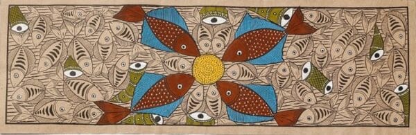 Fish Life - Patua painting - Momena Chitrakar - 12